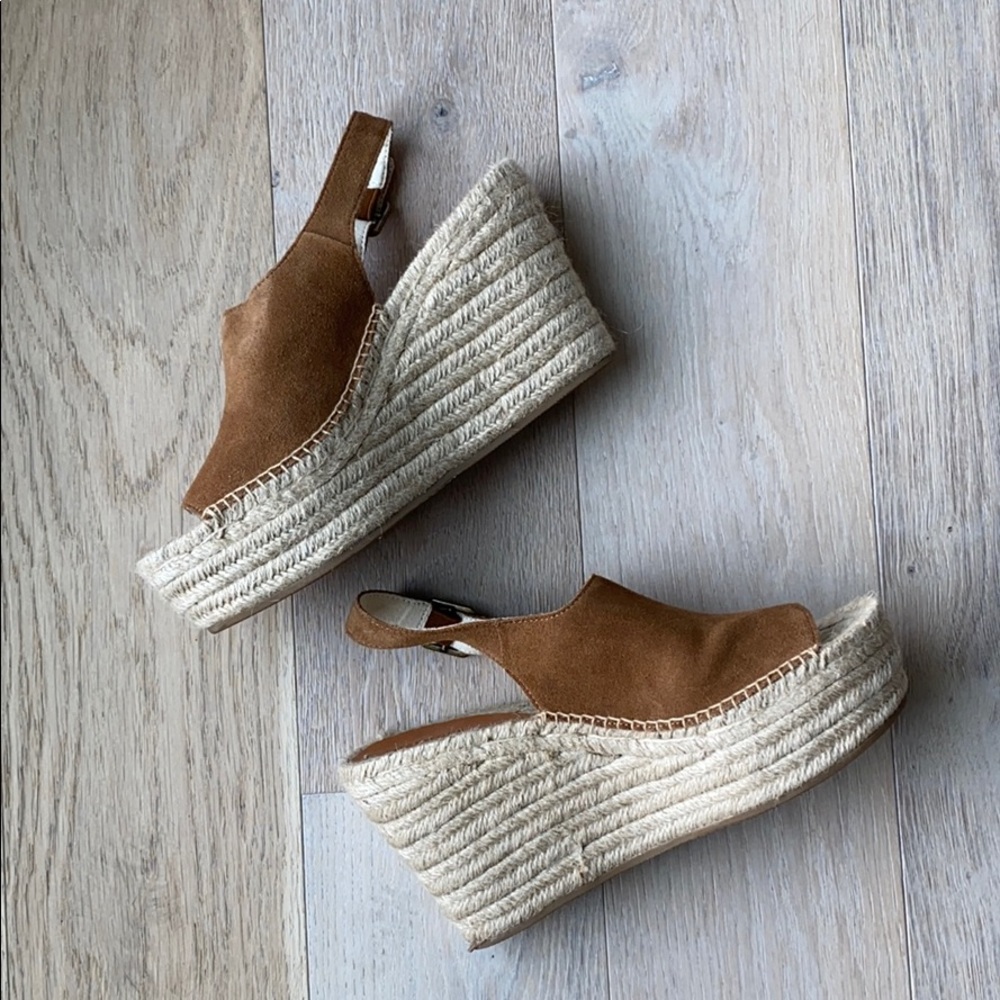 Soludos Sevilla Platform Wedge, Walnut (9.5 US)